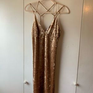 Forever 21 Crushed Velvet Body Con Dress